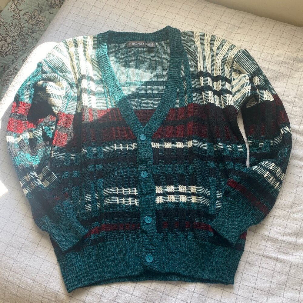 JT Beckett Men's Vintage Style Grandpa Cardigan size XL
